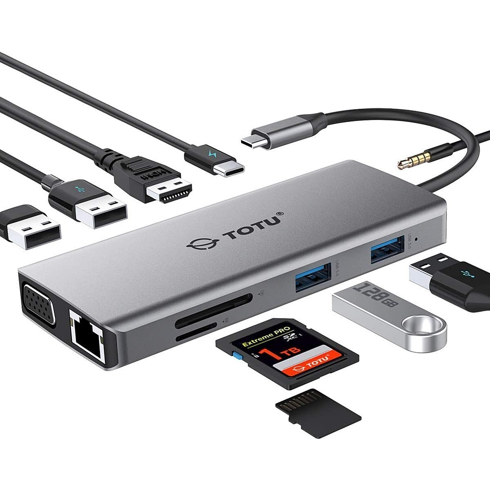 Hub Totu Usb C 11en1 Hdmi Para Galaxy Note 10 S20 Plus Ultra 1