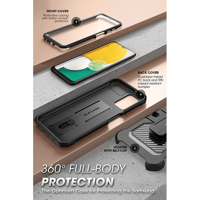 Case Supcase Para Galaxy A13 4g / 5g Protector 360°