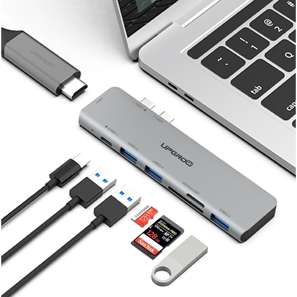 Adaptador Hub Upgrow Usb C 7en2 Para Macbook Pro M1 M2 A2338 1