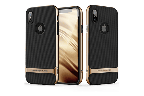 Case Protector Rock Royce  Para iPhone X Borde Dorado