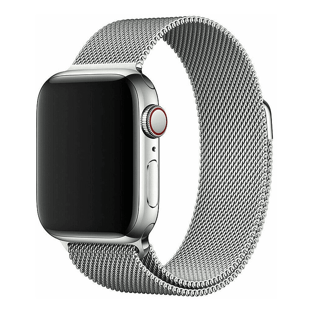 Correa Acero Key Compatible Con Apple Watch 42mm Plata