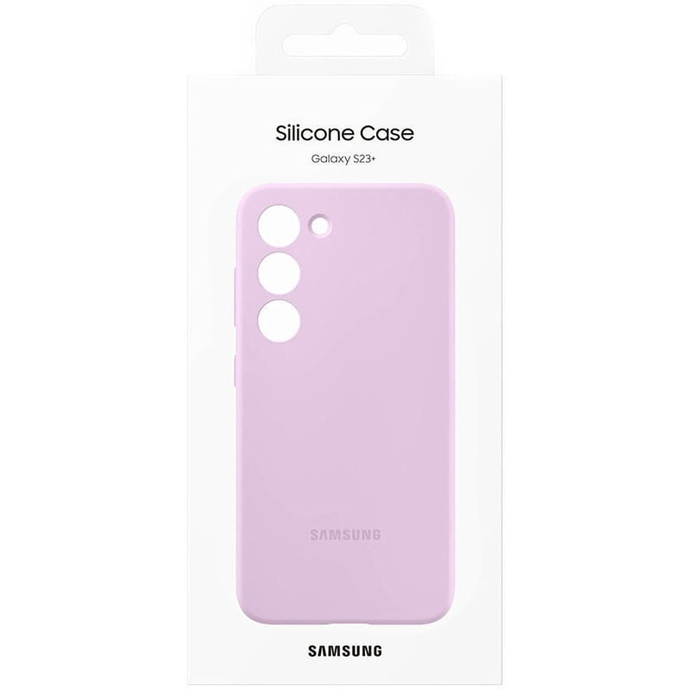 Case Samsung Silicone Cover Case Para Galaxy S23 Plus Lila 3