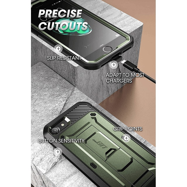 Case Supcase Para iPhone 7 8 Normal Se 2020 Protector 360°