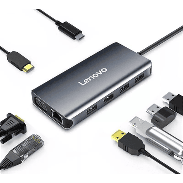 Adaptador Hub 8en1 Lenovo Usb C Para Galaxy Tab S7 11 T870