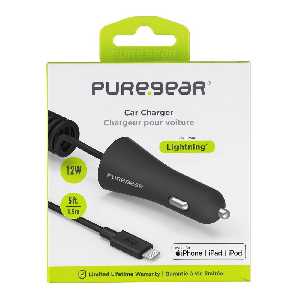 Cargador De Auto Puregear 12w Para iPhone 12/ Pro/ Max/ Mini 1