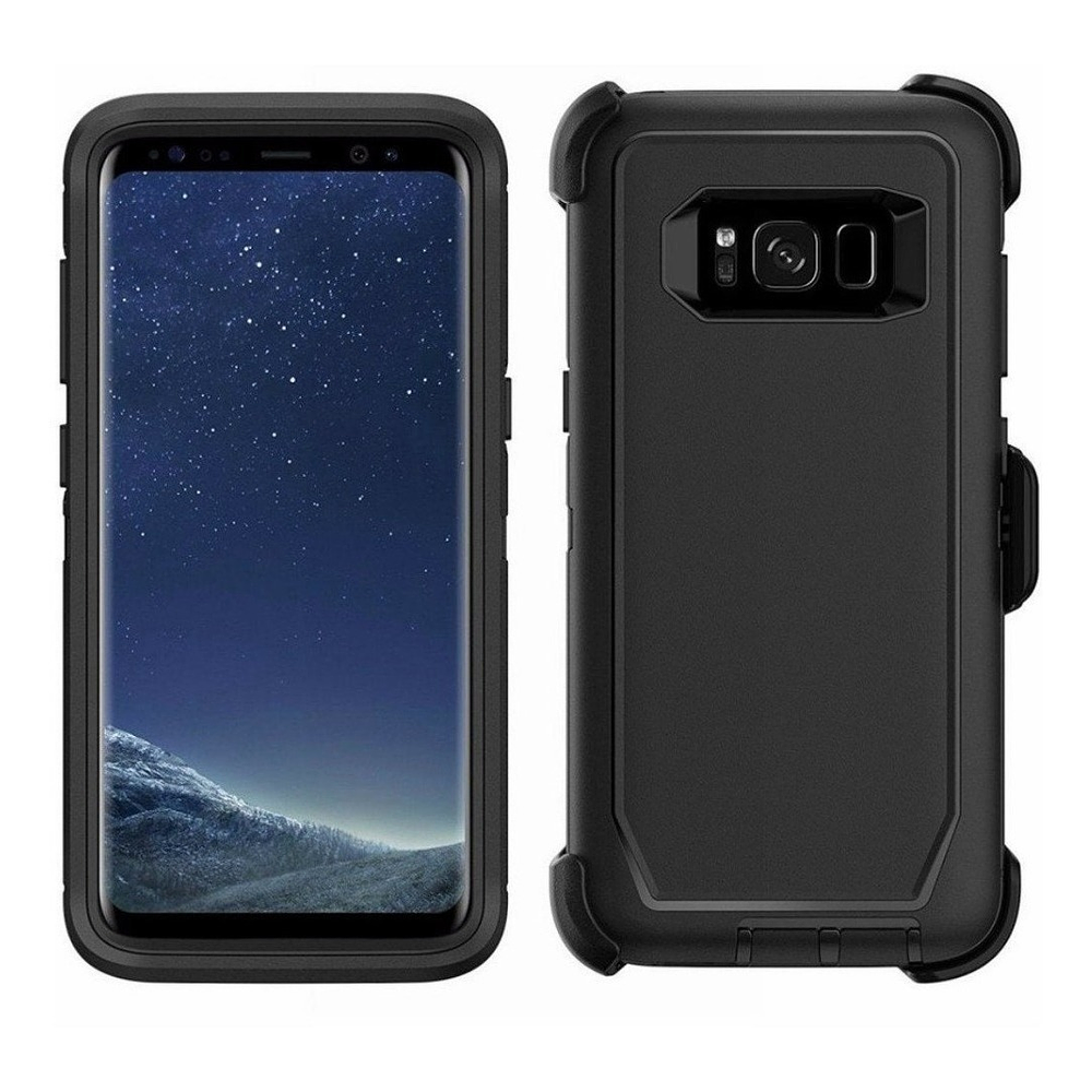 Case Antishock 360° Para Galaxy S8 Normal Funda C/ Gancho 5