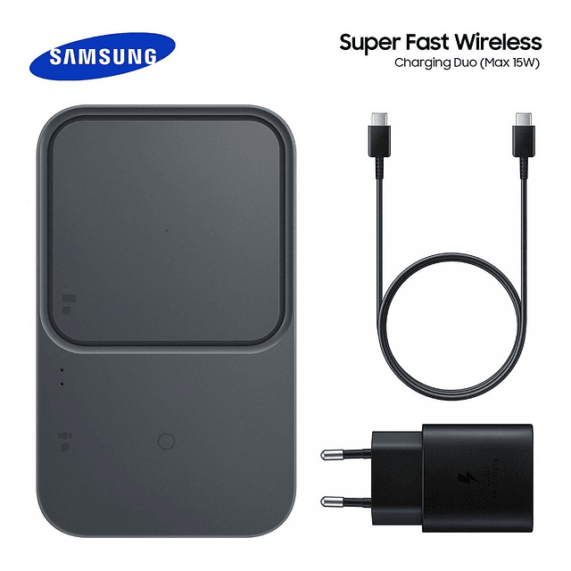 Cargador Inalámbrico Samsung Super Fast Wireless Charger Duo 15w Para Galaxy S23 Plus Ultra