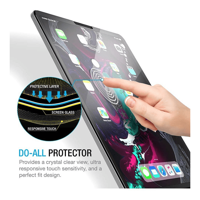 Mica De Vidrio Templado Para iPad Pro 11 2021 A2377 A2459