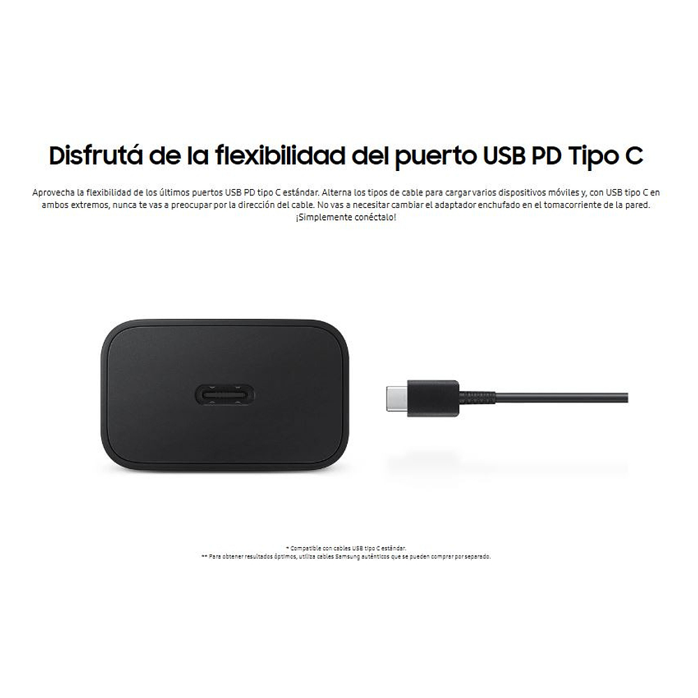 Samsung Cargador 15watts Usb Tipo C Para Galaxy A30 A50 A50s A30s 3