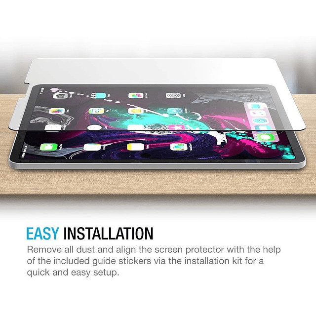 Mica De Vidrio Templado Para iPad Pro 12.9 2018 A1876 A1895