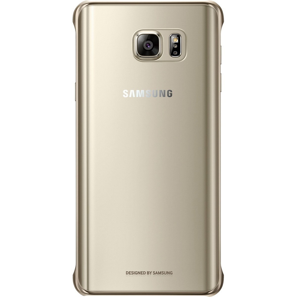 Case Samsung Clear Cover  Para Galaxy Note5 Gold 1