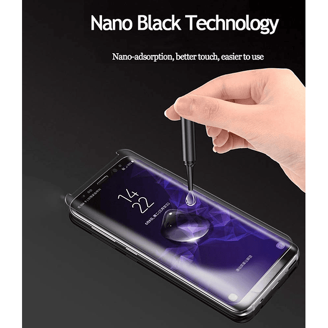 Mica Glass 5d Con Luz Uv 9h Glass Para Galaxy Note 9 8