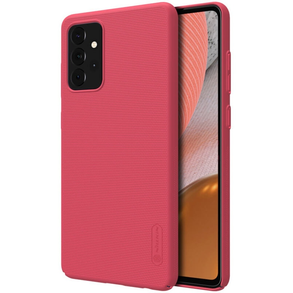 Case Delgado Mate  Para Galaxy A72 De Policarbonato Rojo 1