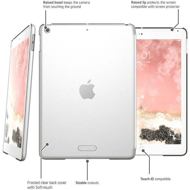 Case Clayco Para iPad 9.7 5ta Gen A1822 A1823 Protector