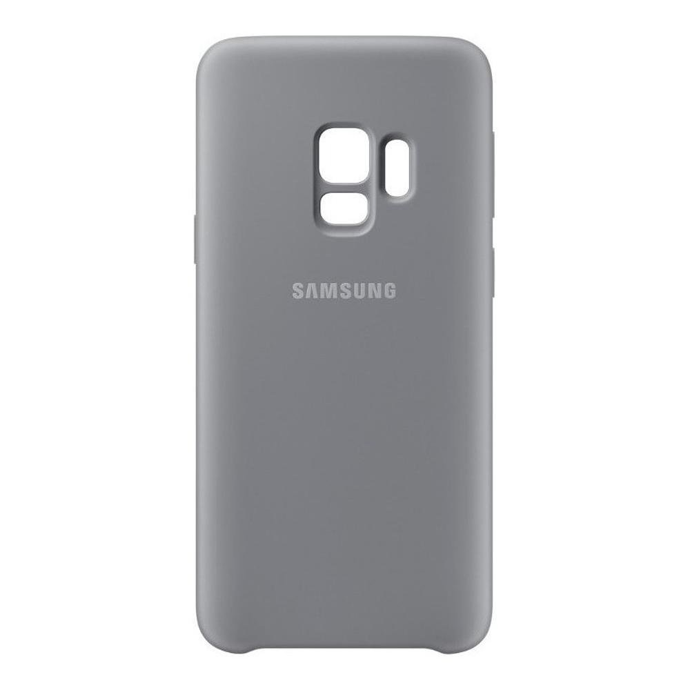 Case Samsung Silicone Cover Para Galaxy S9 Normal Gris 3