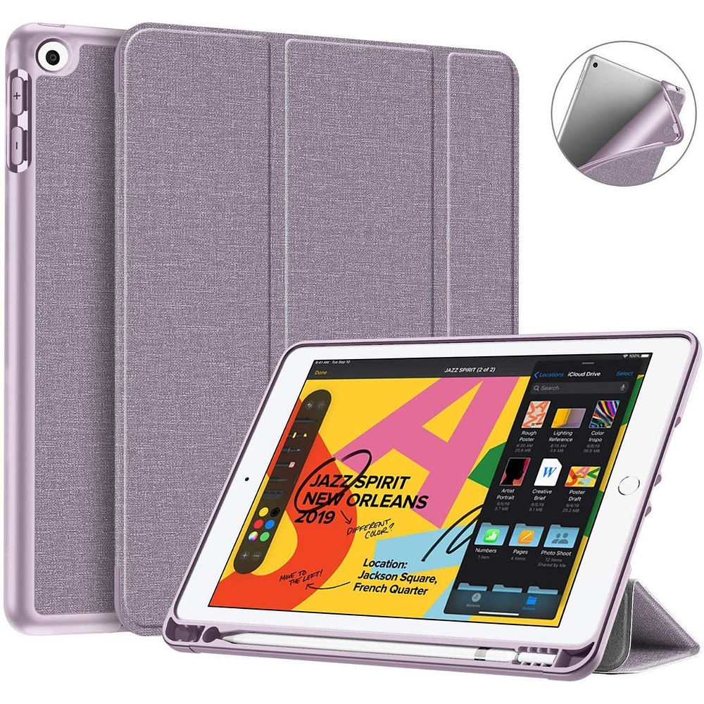 Case Fintie Para iPad 10.2 7gen A2197 A2198 C/ Pen Holder Lv 1