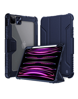 Case Antishock 360° Para iPad Pro 11 2021 A2460 A2301 Azul