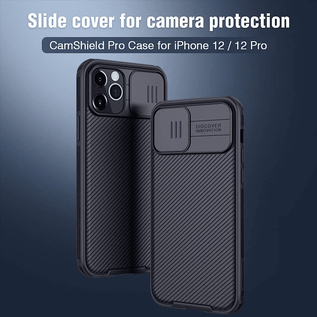 Case 360° Nillkin Camshield Pro Para iPhone 12 Pro 6.1 / 12 Normal 6.1 + Mica