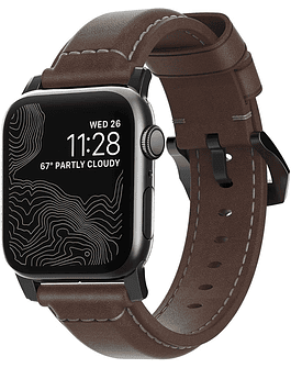 Correa Cuero Nomad Compatible Con Apple Watch 38mm Marrón