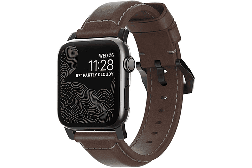 Correa Cuero Nomad Compatible Con Apple Watch 38mm Marrón