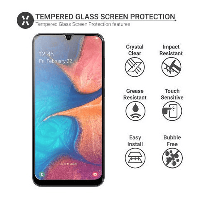 Mica Cristal Glass Templado 9d Full Glue Para Galaxy A20 A10