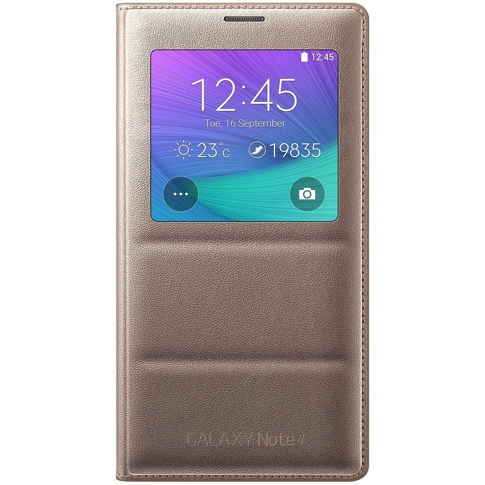 Case Samsung Flip Cover S-view Para Galaxy Note 4 1