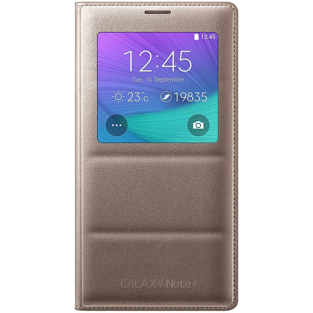 Case Samsung Flip Cover S-view Para Galaxy Note 4