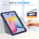 Case Fintie Para Galaxy Tab S6 Lite P610 P615 (2020) / P613 P619 (2022) / P620 P625 (2024) Con Pen Holder (Galaxia) 4