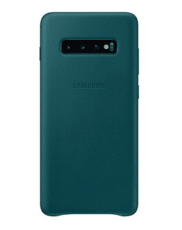 Samsung Leather Cover Case Para Galaxy S10 Plus Verde