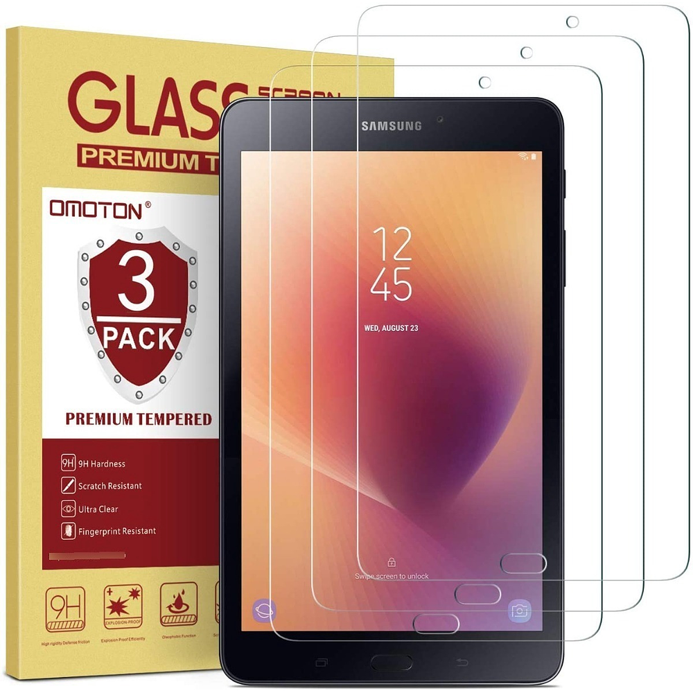 Mica De Vidrio 9h Omoton Para Galaxy Tab A 8.0 T380 (3pzas) 1