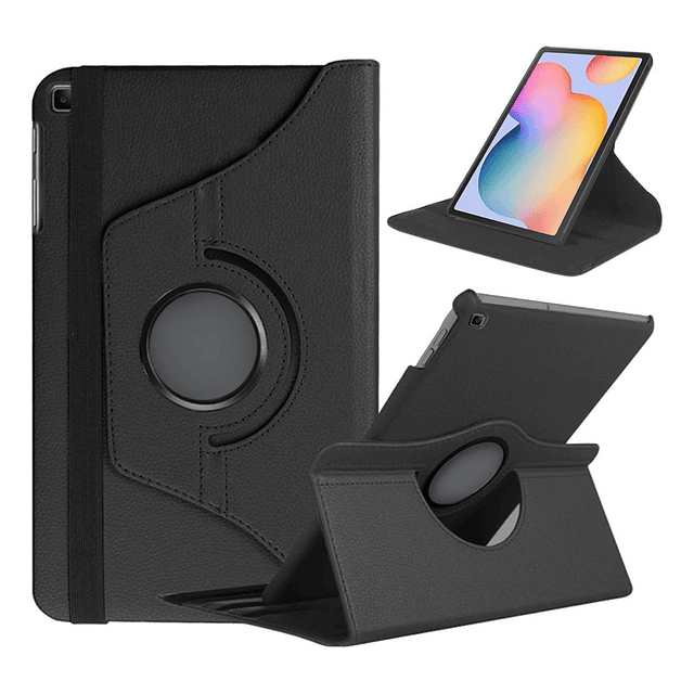 Case Para Galaxy Tab S6 Lite P610 P615 (2020) / P613 P619 (2022) / P620 P625 (2024) Flip Cover Protector Negro