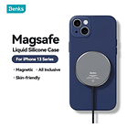 Silicone Case Magsafe Benks Para iPhone 13 Normal 6.1 Navy 2