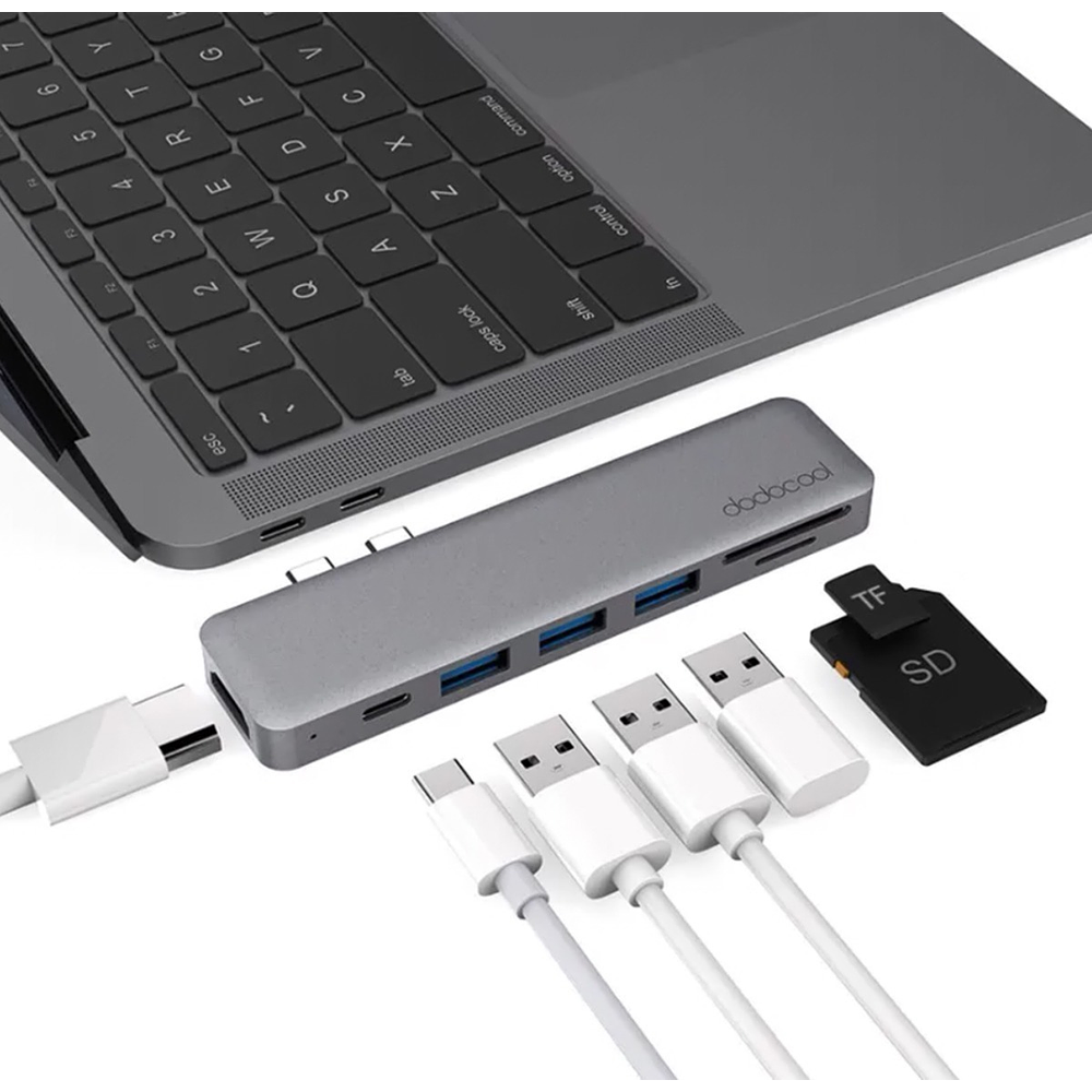 Adaptador Hub Dodocool Usb C Hdmi Para Macbook Air M1 A2337 1