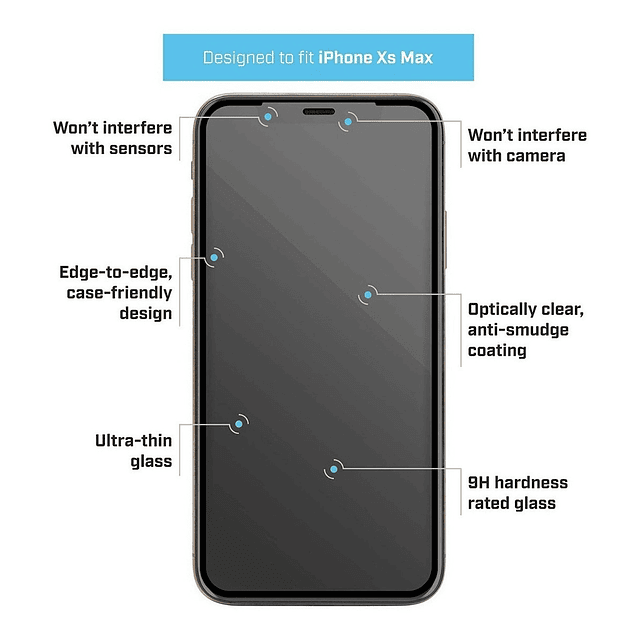 Mica Protector Pantalla Bodyguardz  Para iPhone X / Xs 5.8