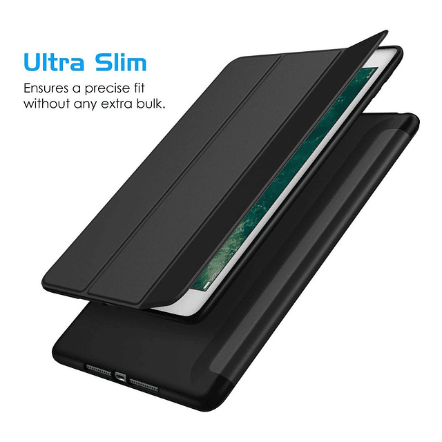 Smart Case Para iPad 7gen 10.2 2019 Estuche Siliconado Black