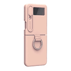 Nillkin Silicone Ring Case Para Galaxy Z Flip 4 Flip4 Pink 3