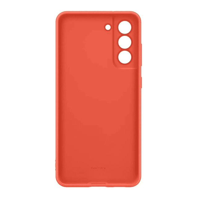 Case Samsung Silicone Cover Case Para Galaxy S21 Fe Fan Coral