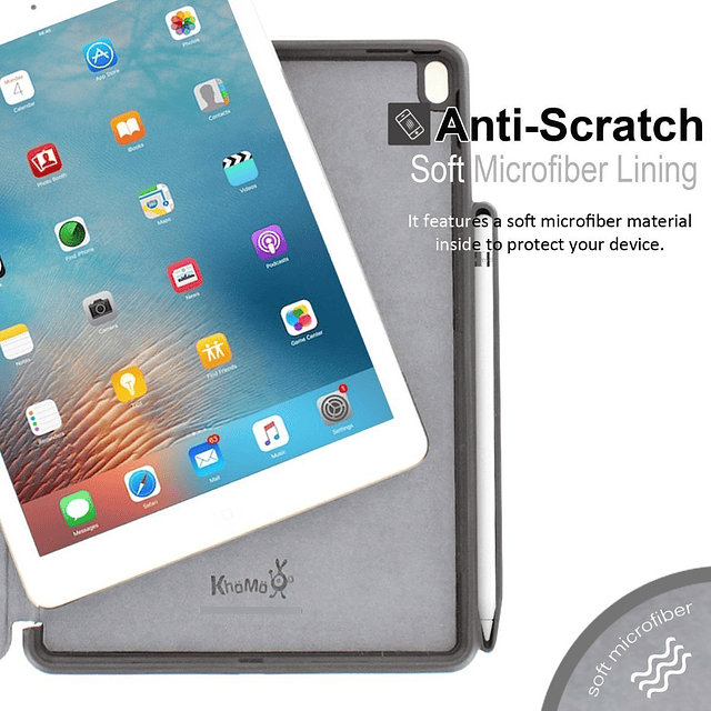 Case Khomo Para iPad Air 3 10.5 A2123 A2152 Con Portalapiz