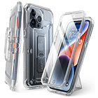 Case 360° Supcase Ub Pro Para iPhone 14 Pro Max 6.7 Clear 1