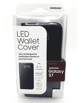 Samsung Led Wallet Cover Para Galaxy S7 Normal Con Tarjetero