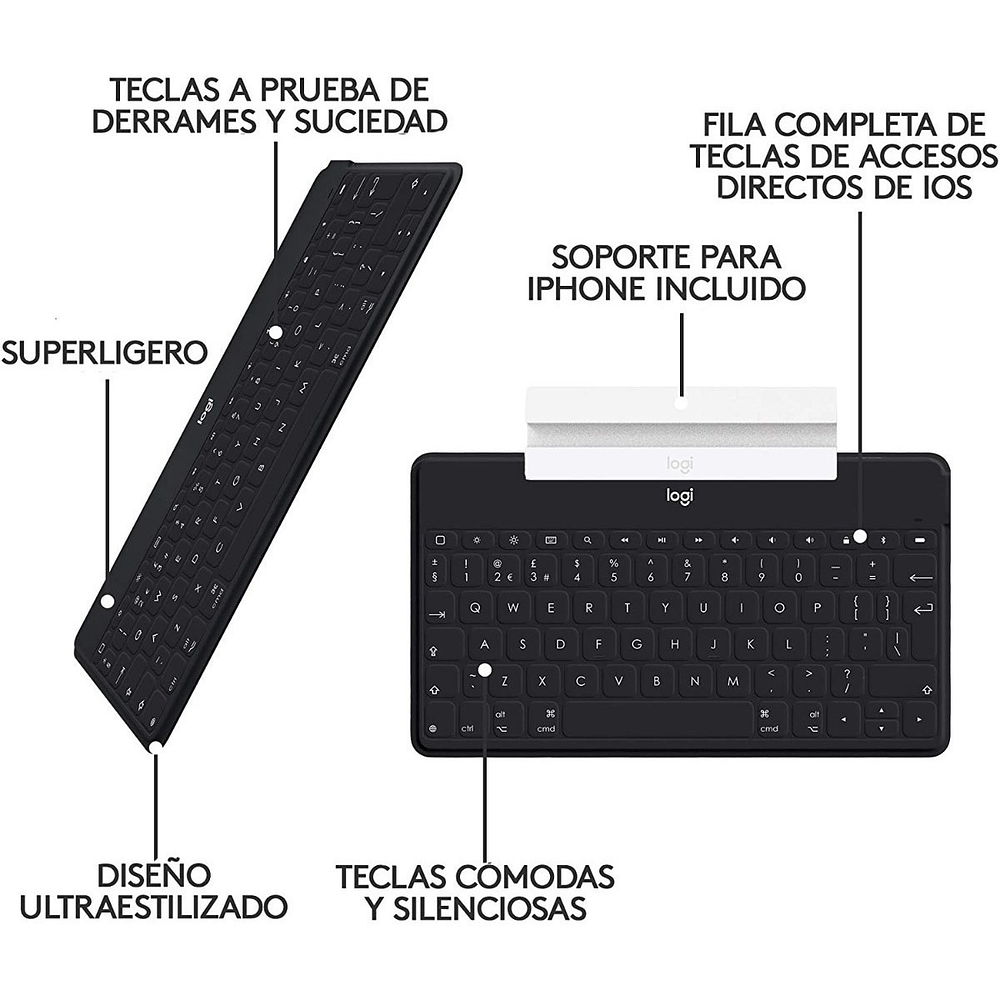 Teclado Logitech Keys To Go Para iPad Mini 4 A1550 A1538 4