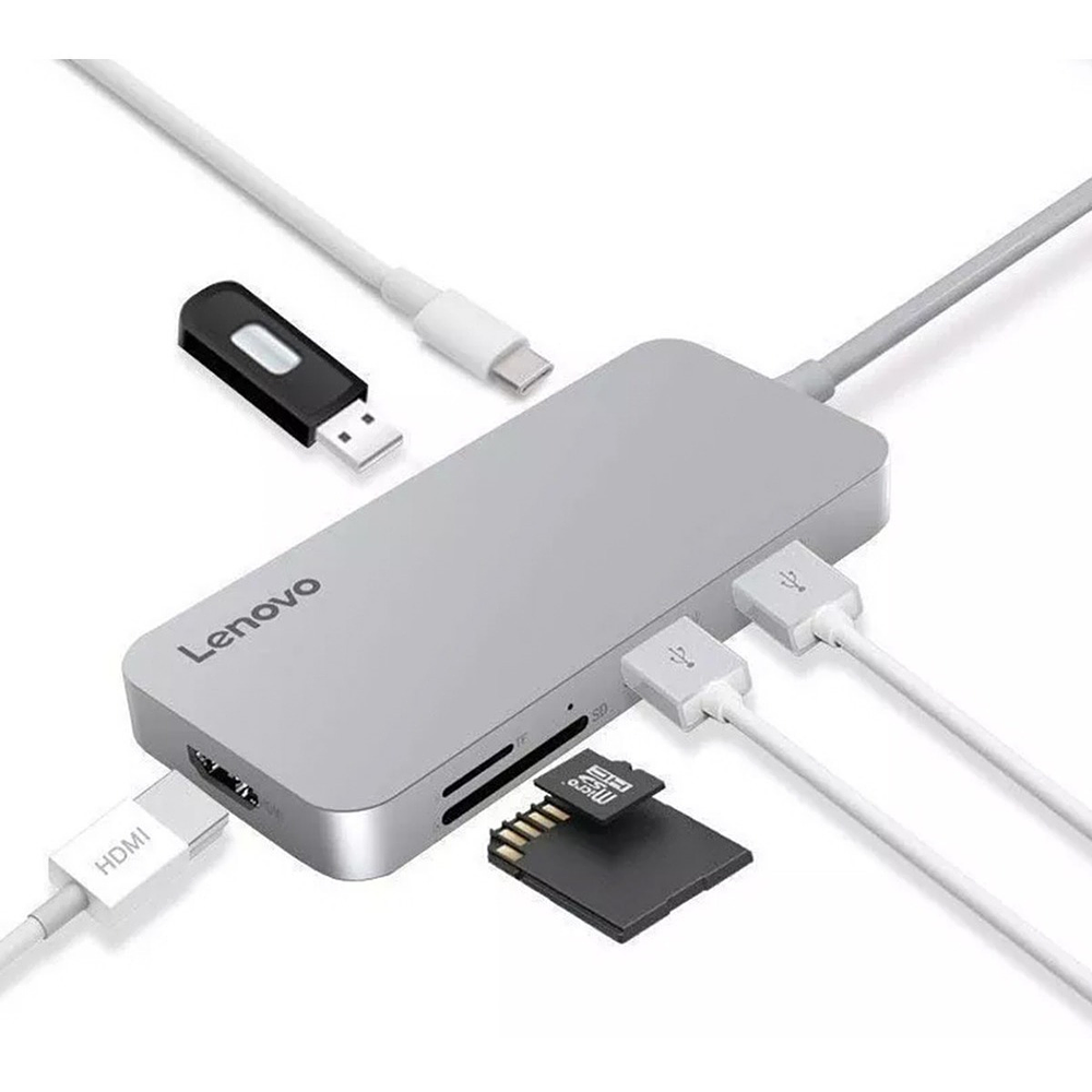 Lenovo Hub 7en1 Usb C Hdmi Para Macbook Pro 13 15 Air 2019 1