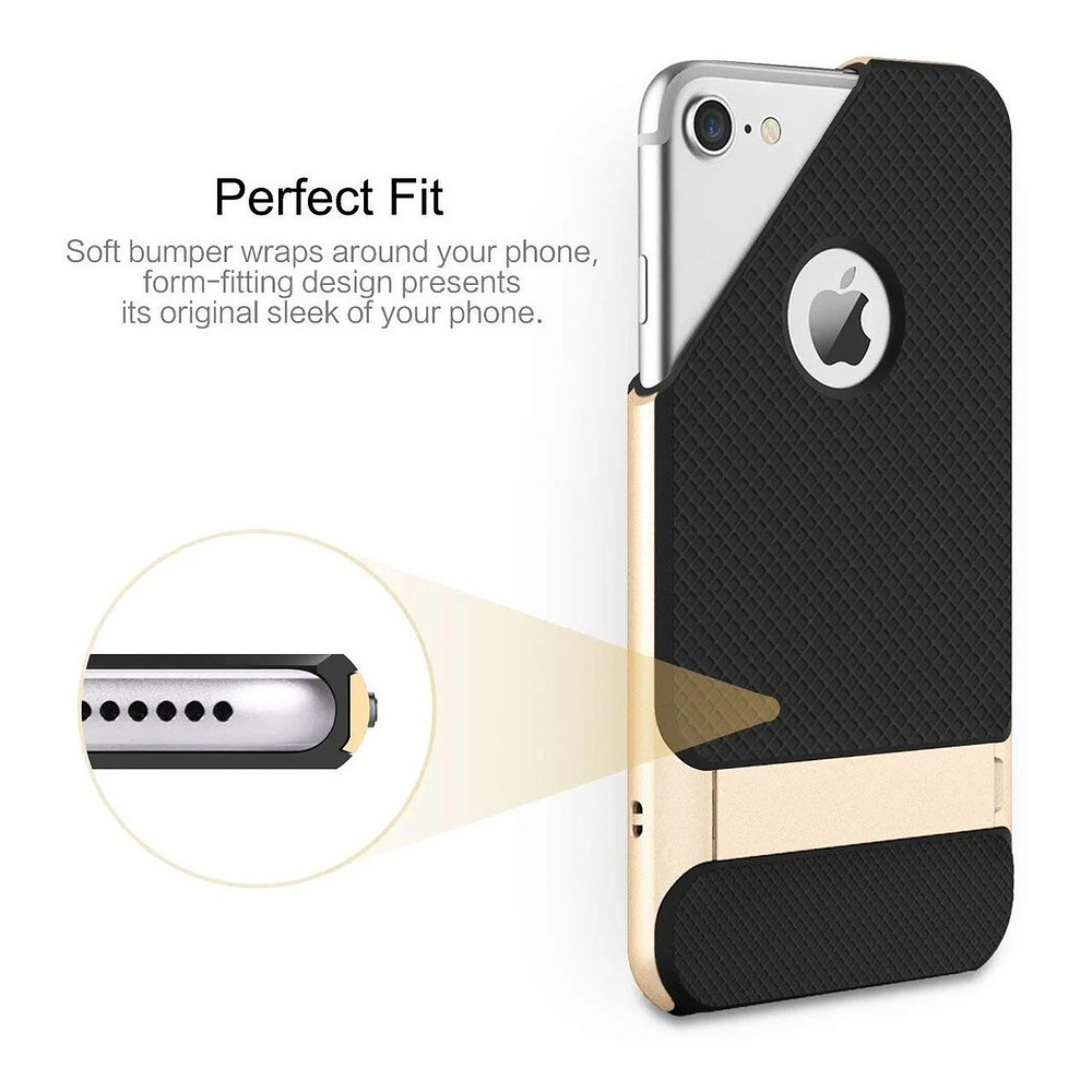 Case Protector Rock Royce  Para iPhone 7 Plus C/ Apoyo 6