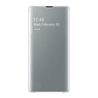 Samsung Clear S-view Flip Cover Original Para Galaxy S10 Plus Blanco / Gris Claro 2019 1