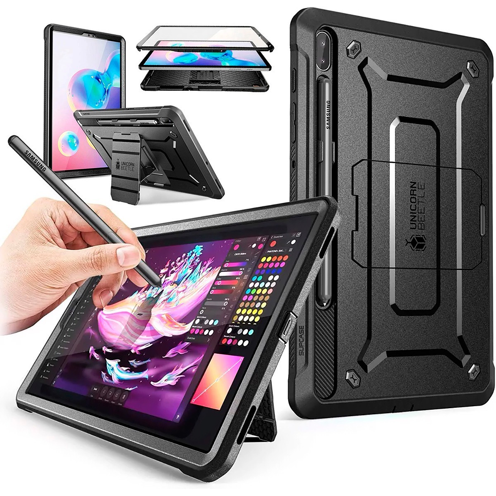 Case Supcase Para Galaxy Tab S6 T860 T865 Protector 360° 1