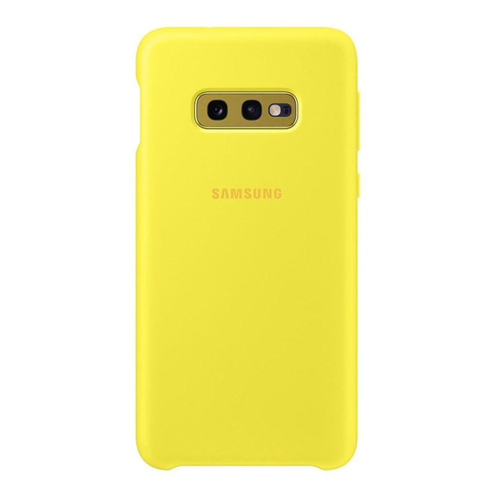 Case Samsung Silicone Cover Para Galaxy S10e Amarillo 1