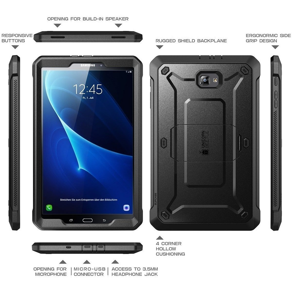 Case Supcase Para Galaxy Tab A 10.1 T580 T585 Protector 360° 5