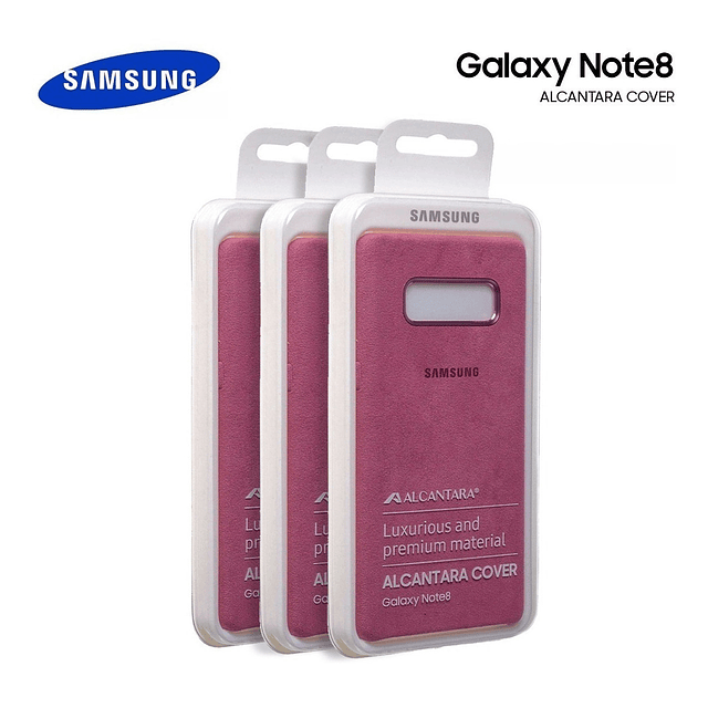 Case Samsung Alcantara Cover Para Galaxy Note 8  Rosado