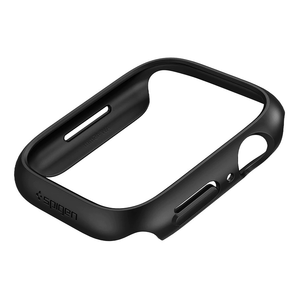 Case Spigen Thin Fit Compatible Con Apple Watch 45mm Serie 7 8 9 Negro 3