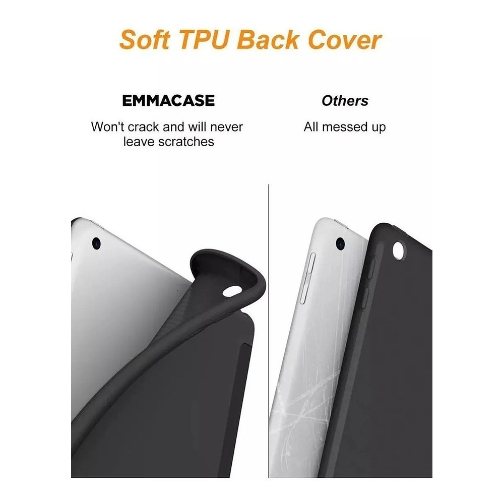 Smart Case Para iPad 7gen 10.2 A2197 A2198 A2200 Siliconado 3